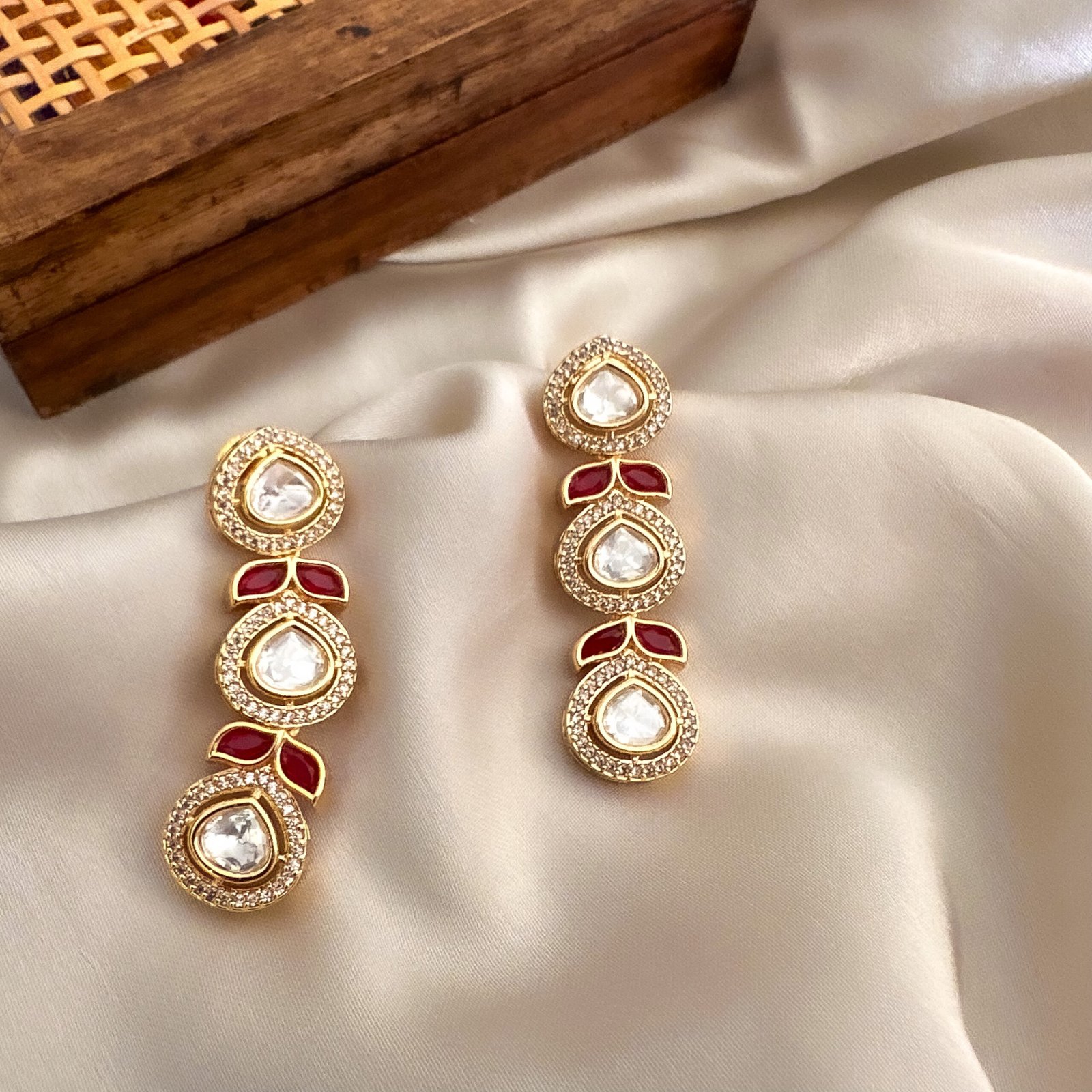 Ruhani Kundan Earrings (#3123)