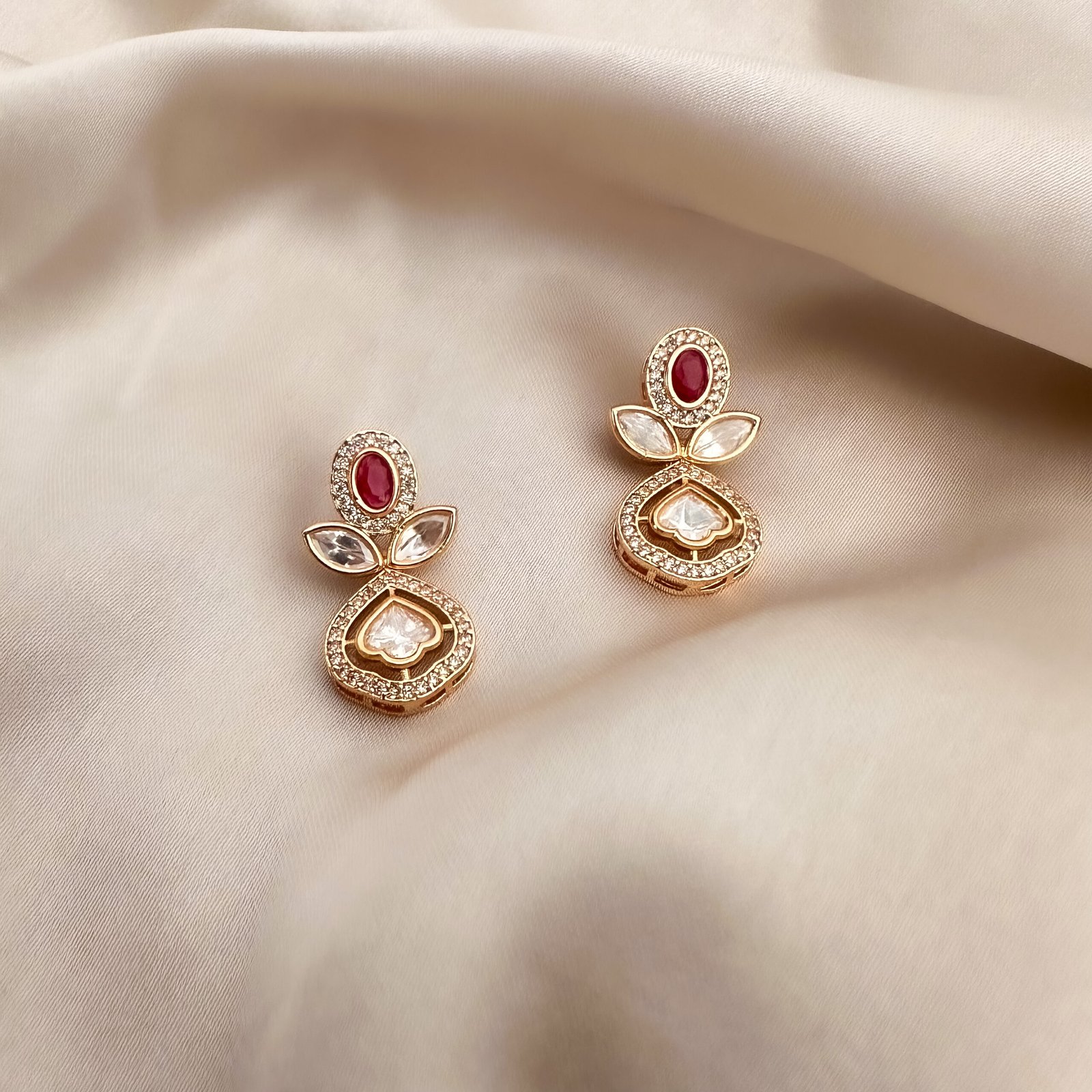 Lavanya Kundan Earrings (#3124)